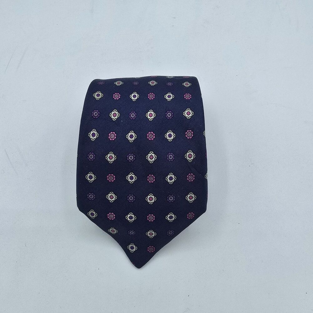 Kenneth Stevens 100% Silk From Italy Mage In USA 57 X 3in Men’s Neck Tie Vintage